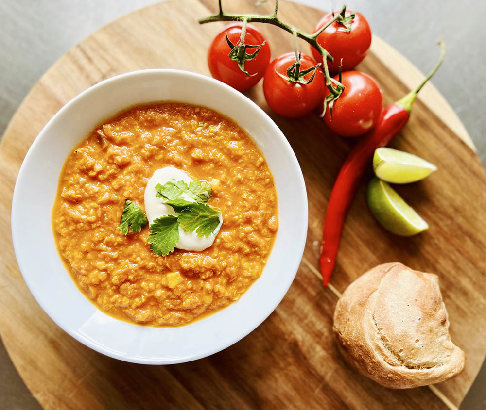 Mikkels meksikanske majssuppe